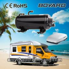 motorhome camping car air conditioner with boyard horizontal ac compressor